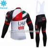 Tenue Maillot M/L + Collant à Bretelles 2018 Team UAE Hiver Thermal Fleece N001